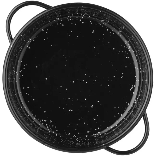 HENDI Braadpan - geemailleerd koolstofstaal - braden en serveren - 10x4 cm - zwart