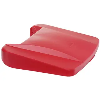 HENDI Afvalbakdeksel - polypropyleen (PP) - 50,5 x 41,5 cm - rood - voor afvalbak