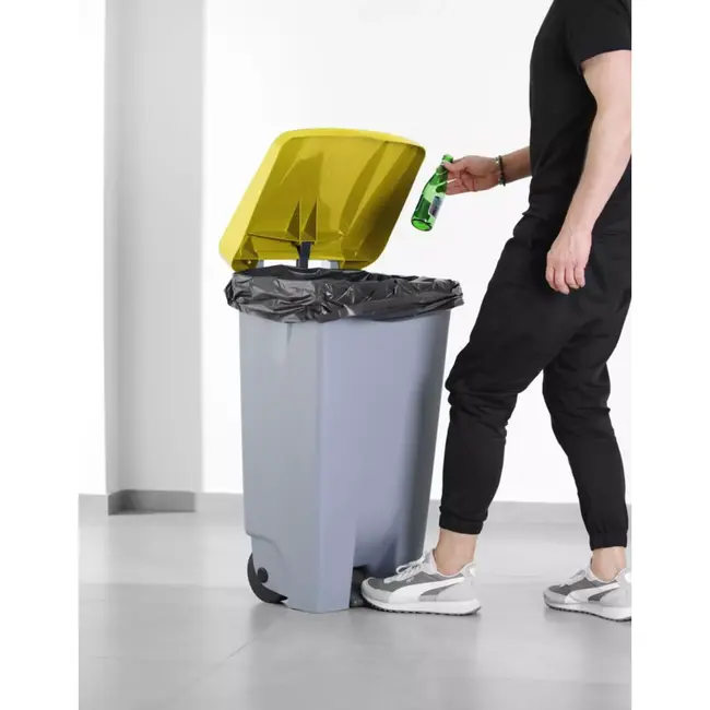 HENDI Deksel voor afvalbak - polypropyleen - hygiene - 50,5 x 41,5 cm - geel