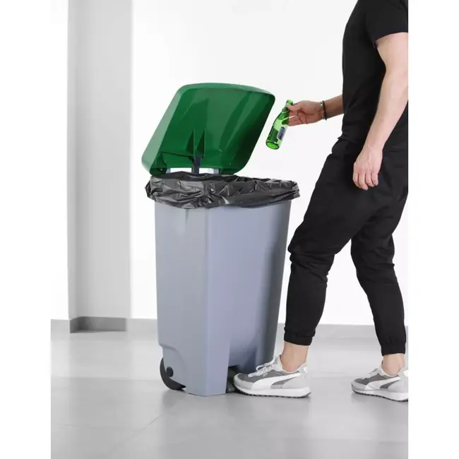 HENDI afvalbakdeksel - polypropyleen kunststof - afsluitdeksel - 50,5 x 41,5 cm - groen - universeel voor afvalbak