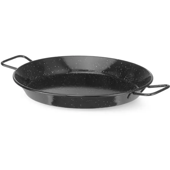 HENDI paellapan - geemailleerd plaatstaal - diameter 34 cm x 5 cm - koken en opdienen