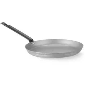 HENDI Pannenkoekenpan - koolstofstaal - lage rand - 29 cm - inductie en oven 220 graden