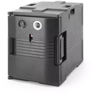 HENDI Thermo-geïsoleerde container met verwarmingsfunctie – catering, GN 1/1, 220-240V/200W, 477x680x(H)620mm Thermo-geïsoleerde container met verwarmingsfunctie – catering