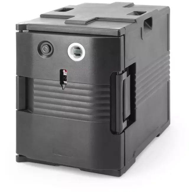 HENDI Thermo-geïsoleerde container met verwarmingsfunctie – catering, GN 1/1, 220-240V/200W, 477x680x(H)620mm Thermo-geïsoleerde container met verwarmingsfunctie – catering
