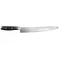 Yaxell Japans broodmes - VG10 roestvrij staal - gekarteld lemmet voor korst zonder pletten - 27 cm - zwart micarta - ideaal voor brood en gebak