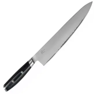 Yaxell Koksmes - roestvrij staal - 3-laags - 230 mm - zwart - voor precisiesnijden in de keuken