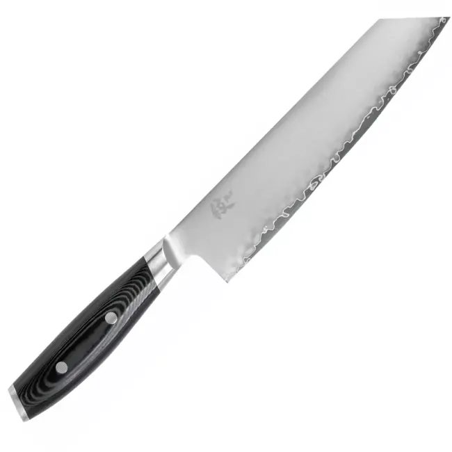 Yaxell Kiritsuke koksmes - roestvrij staal - 3-laags lemmet, moeiteloos snijden - 20 cm - zwart composiet handvat - professionele keuken