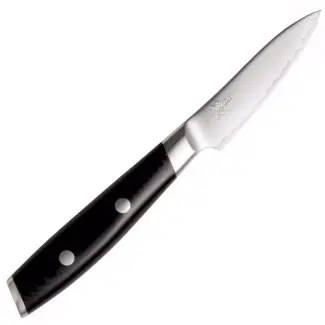 Yaxell Officemes 8 cm – VG10 roestvrij staal – zwart – schillen van groente en fruit