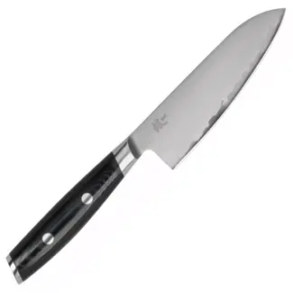 Yaxell Santokumes - 3-laags VG10 RVS - 12,5 cm - zwart - HRC 61 - snijden groente, vlees, vis