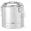 HENDI Warmhoud transportcontainer - roestvast staal - 11 liter - 30x34,5 cm - zilver - horeca