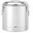 HENDI geïsoleerde transportcontainer - roestvast staal - diameter 40 cm, hoogte 44,5 cm - 31 liter - warmhouden en vervoeren - zilver - horeca