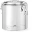 HENDI geïsoleerde transportcontainer - roestvast staal - diameter 40 cm, hoogte 44,5 cm - 31 liter - warmhouden en vervoeren - zilver - horeca