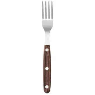 HENDI steakvorken - roestvrij staal met ABS-handgreep - 20 cm - bruin - 6 stuks - tafelbestek