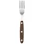 HENDI steakvorken - roestvrij staal met ABS-handgreep - 20 cm - bruin - 6 stuks - tafelbestek