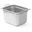 HENDI gastronormbak rvs - intrekbare grepen - GN 1/2 - 12,5 liter - H 20 cm - zilver - horeca