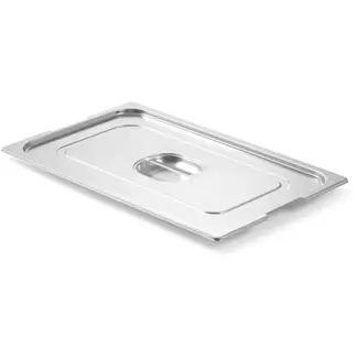 HENDI gastronorm deksel - 18/10 roestvast staal - met handgreepuitsparing - 53x32,5 cm - zilver - voor GN 1/1 containers