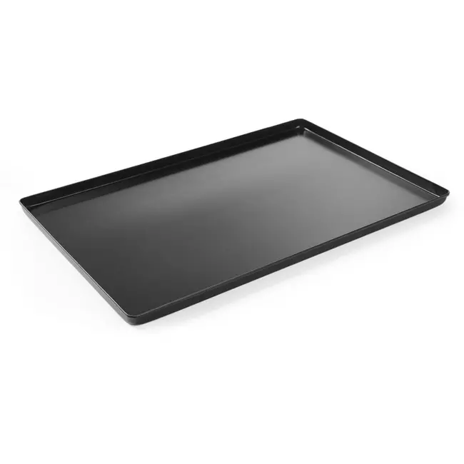 HENDI Gebakpresentatieblad - aluminium - voor vitrinepresentatie - 60x40x2 cm - zwart - horeca en bakkerij