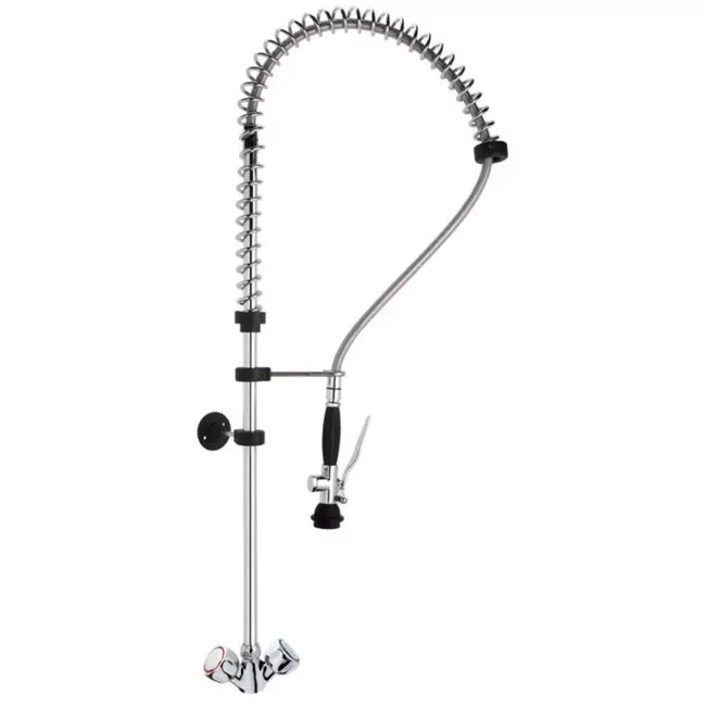 HENDI Spoeldouche - roestvrij staal - hoge druk - hoogte 103 cm - zilverkleurig - horeca bar