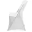 HENDI stoelhoes - polyester-elastaan tricot - strijkvrij, rekbaar, machinewasbaar - 54x44x(h)84 cm - wit - voor evenementen en horeca