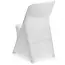 HENDI stoelhoes - polyester-elastaan tricot - strijkvrij, rekbaar, machinewasbaar - 54x44x(h)84 cm - wit - voor evenementen en horeca