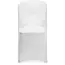 HENDI stoelhoes - polyester-elastaan tricot - strijkvrij, rekbaar, machinewasbaar - 54x44x(h)84 cm - wit - voor evenementen en horeca