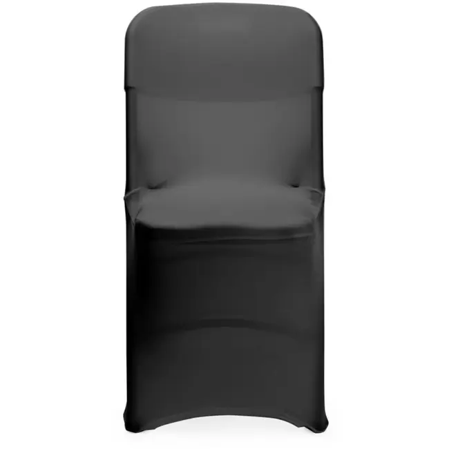 HENDI stoelhoes - tricot polyester met elastaan - strijkvrij en elastisch - 54 x 44 x 84 cm - zwart - voor horeca en evenementen