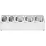 HENDI gastronormhouder - roestvast staal - 5 compartimenten, antislip en optionele wandmontage - 74,5 x 24,5 x 21,5 cm - zilverkleurig - voor gastronormbakken