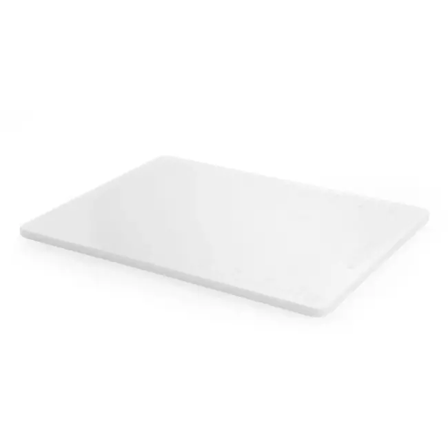 HENDI Snijplank - HDPE polyethyleen - antislipvoeten, universeel - 45x30 cm - wit - geschikt voor voedselcontact