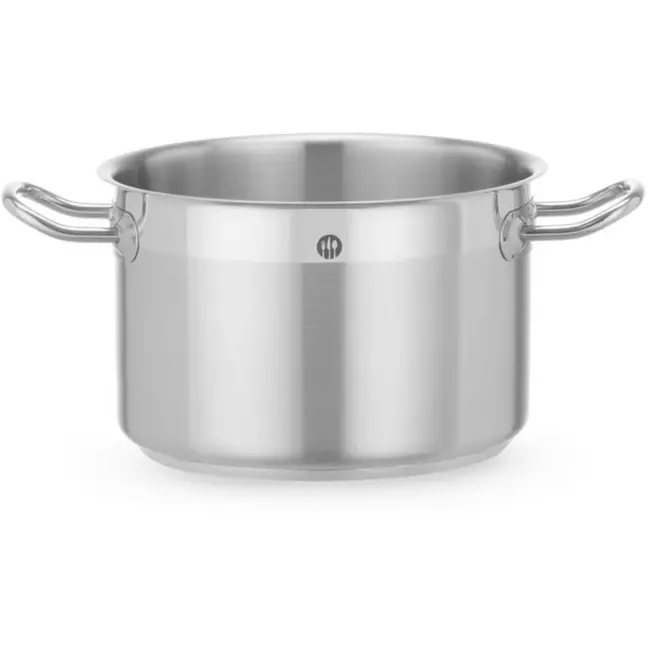 HENDI Kookpan middelhoog - roestvast staal - inductiebodem - zonder deksel - 4 liter - diameter 20 cm x 13,6 cm - zilver - voor alle warmtebronnen
