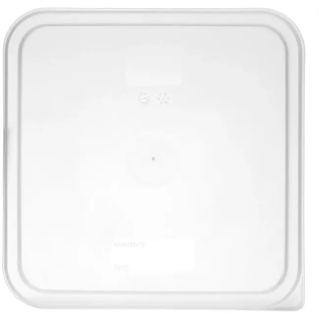 HENDI voedselcontainerdeksel - polypropyleen - afsluiten - 23,5x23,5 cm - transparant - voor voedselbewaring, magnetron- en vaatwasmachinebestendig