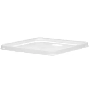 HENDI voedselcontainerdeksel - polypropyleen - afsluiten - 23,5x23,5 cm - transparant - voor voedselbewaring, magnetron- en vaatwasmachinebestendig
