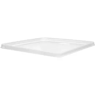 HENDI deksel voor voedselcontainer - duurzaam polypropyleen - BPA-vrij, magnetron- en vaatwasmachinebestendig - 29x29 cm - transparant - voor voedselopslag