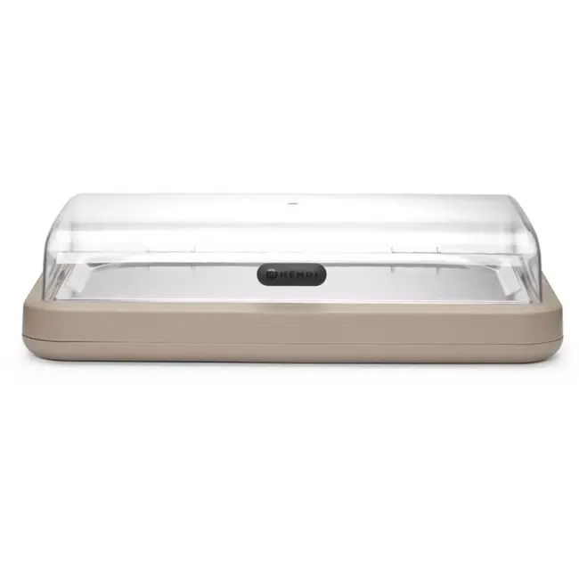 HENDI Koeldisplay GN 1/1 - polypropyleen - 59,3x38,9x14,7 cm - beige - buffetpresentatie