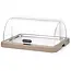 HENDI Koelvitrine met roldeksel - 46x35,5x22 cm - ABS, PET en rvs - beige - koelen voor buffet