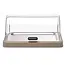 HENDI Koelvitrine met roldeksel - 46x35,5x22 cm - ABS, PET en rvs - beige - koelen voor buffet