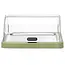 HENDI Koelvitrine met roldeksel - ABS behuizing, roestvaststalen plateau 40 x 30 cm - 46 x 35,5 x 22 cm - groen - met koelelementen - voor buffetpresentatie