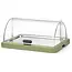 HENDI Koelvitrine met roldeksel - ABS behuizing, roestvaststalen plateau 40 x 30 cm - 46 x 35,5 x 22 cm - groen - met koelelementen - voor buffetpresentatie
