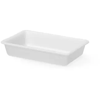 HENDI Bereidingsbak polyethyleen - 3 liter - 340x235x70 mm - wit - voedselbereiding en opslag