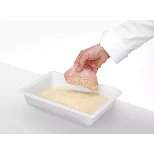 HENDI Bereidingsbak polyethyleen - 3 liter - 340x235x70 mm - wit - voedselbereiding en opslag