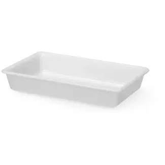 HENDI Bereidingsbak - polyethyleen - 6 liter - 43x28,5x7,5 cm - wit - voor voorbereiden, opslag en vervoer van voedsel - vaatwasmachinebestendig