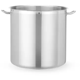 HENDI kookpan hoog 71 liter zonder deksel - diameter 45 cm, hoogte 45,6 cm - roestvast staal, sandwichbodem - zilver - voor alle warmtebronnen - horeca