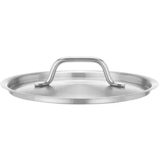 HENDI Pannendeksel - roestvast staal 18/8 - warmtebehoud en spatbescherming - diameter 20 cm, hoogte 4,7 cm - zilver - voor kookpannen