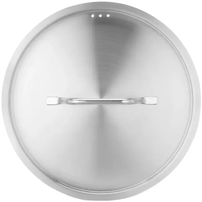 HENDI Pannendeksel - rvs 18/8 - hittebestendig - diameter 24 cm, hoogte 5 cm - zilverkleurig - voor professionele kookpannen