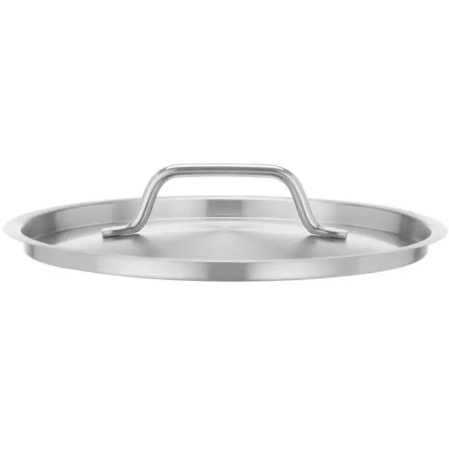 HENDI Pannendeksel - rvs 18/8 - hittebestendig - diameter 24 cm, hoogte 5 cm - zilverkleurig - voor professionele kookpannen