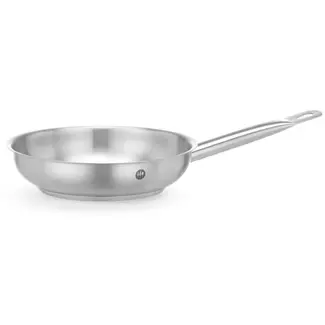 HENDI Koekenpan - roestvast staal - 21,5 cm - inductie - zilver - zonder deksel