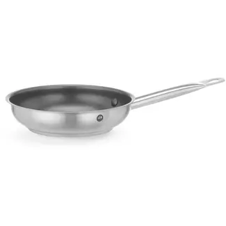 HENDI Koekenpan - rvs met antiaanbaklaag - 21,5x5,2 cm - zilver/zwart - alle warmtebronnen
