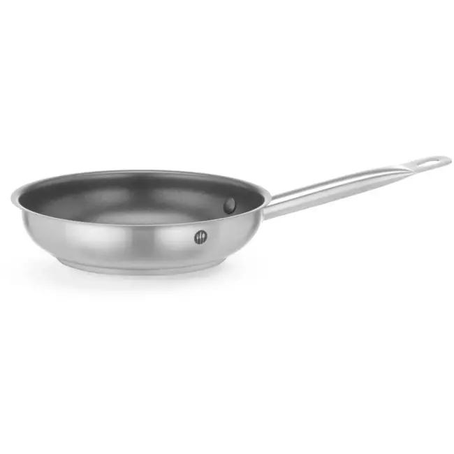 HENDI Koekenpan - rvs met antiaanbaklaag - 21,5x5,2 cm - zilver/zwart - alle warmtebronnen