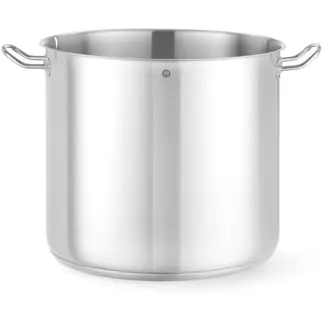 HENDI Stoofpan hoog - roestvast staal 18/0 - 32 l - dia 36 x h 32 cm - zonder deksel - zilver