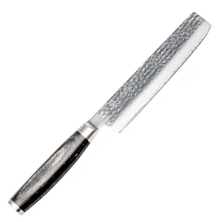 Yaxell Taishi Nakiri 16,5 cm – VG-10 Staal – Hardheid 61 HRC – Tsuchime Afwerking – Gehamerd Lemmet – Zwart Pakka Beukenhout Handvat Yaxell Taishi Nakiri 16,5 cm – VG-10 Staal – Hardheid 61 HRC – Tsuchime Afwerking – Gehamerd Lemmet – Zwart Pakka Beukenhout Handvat