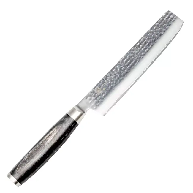 Yaxell Taishi Nakiri 16,5 cm – VG-10 Staal – Hardheid 61 HRC – Tsuchime Afwerking – Gehamerd Lemmet – Zwart Pakka Beukenhout Handvat